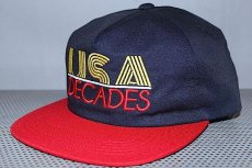 画像2: The Decades Hat Co.(ディケイド ハット) '76 Team USA Snapback Cap Navy Red Olympic (2)