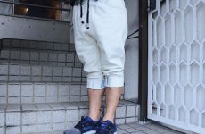 画像4: Copper Rivet(コッパーリベット) Jogger Type Capri Denim Shorts Chemical Wash  (4)