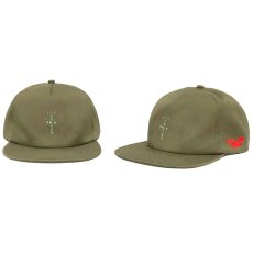 画像1: Cactus Jack(カクタスジャック) × Jordan Brand(ジョーダン) × Nike(ナイキ) Travis Scott HITR highest Swoosh Hat Olive Green IN THE ROOM Cap キャップ 帽子 Jordan オリーブ グリーン (1)