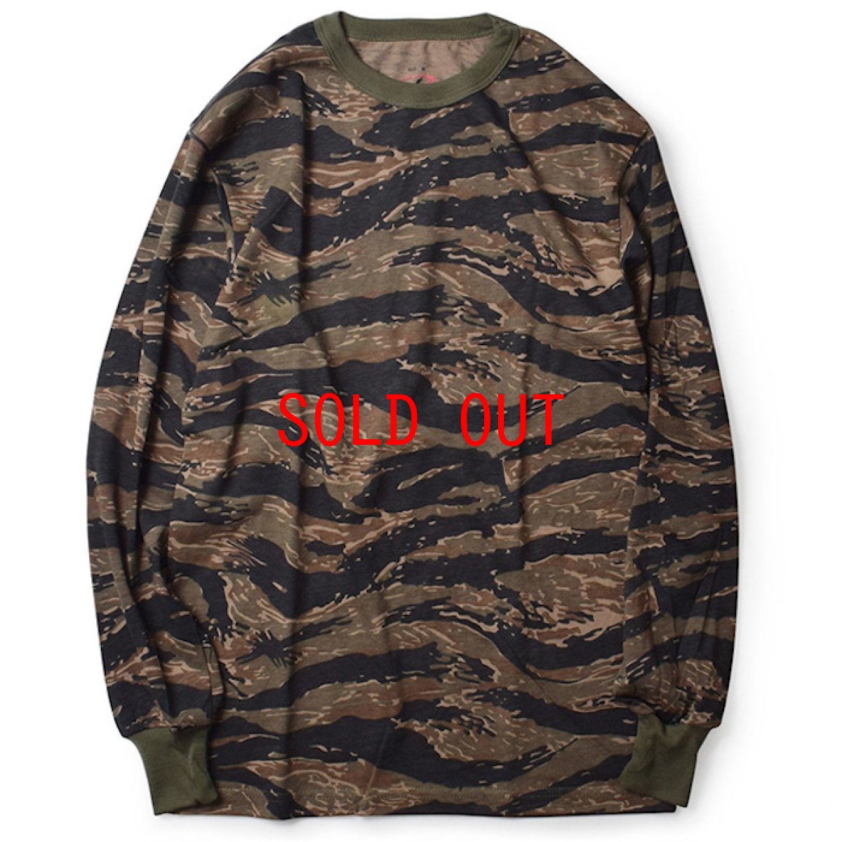 画像1: Tiger Camo L/S Tee 長袖 Tシャツ タイガー カモ 迷彩 (1)