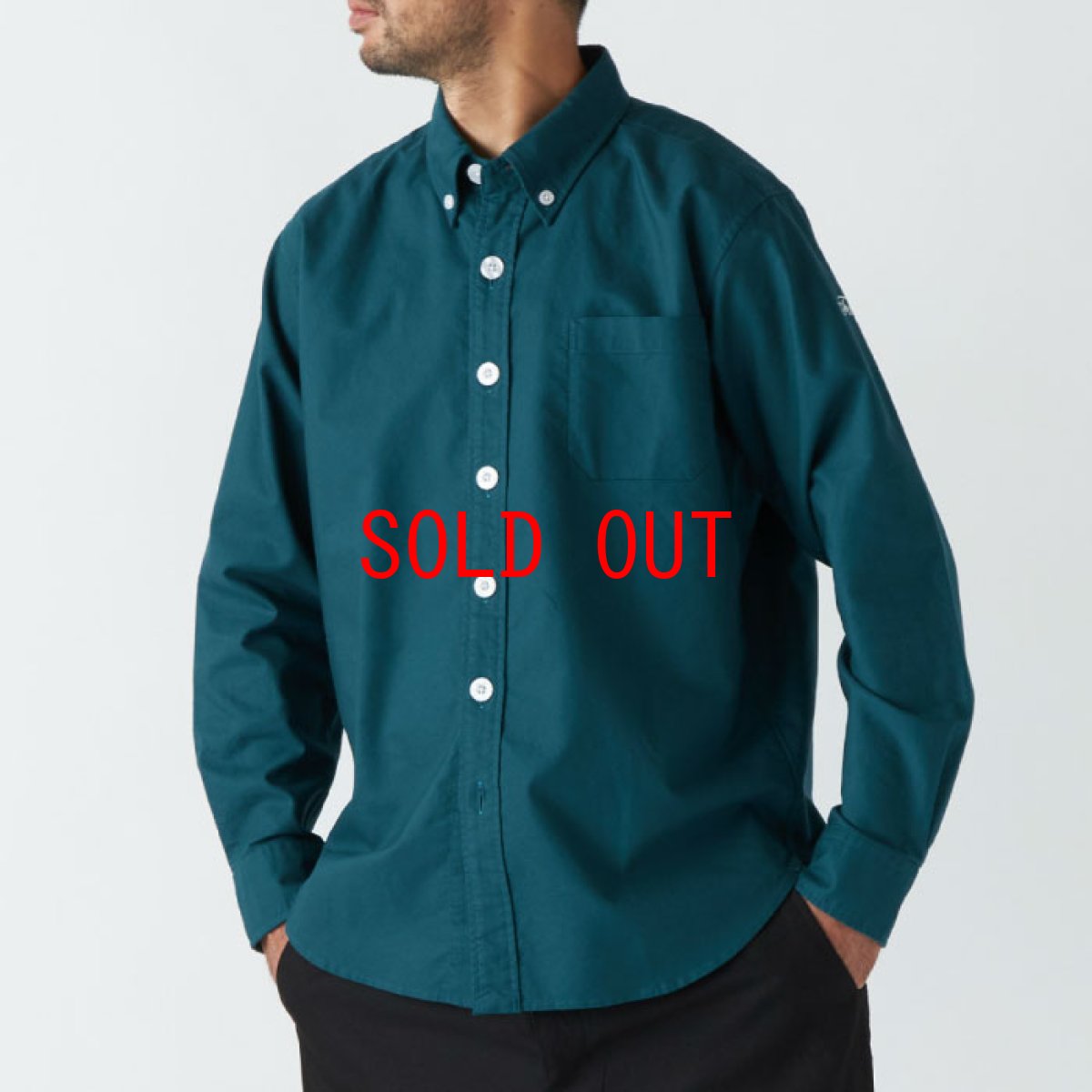 画像1: BD L/S Button Down Oxford Shirts Green Big ボタン ダウン オックスフォード シャツ グリーン (1)