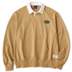 画像1: Shove It L/S Rugby Shirt 長袖 ラグビー シャツ カットソー ラガーシャツ ロゴ Tan Sand Beige (1)