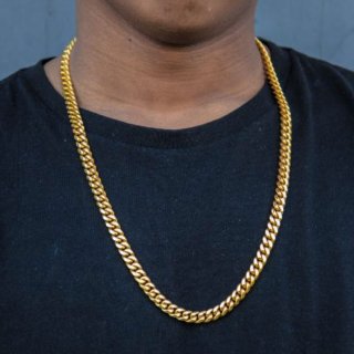 SHELLTER ONLINE SHOPはKing Ice(キングアイス)正規取扱 / King Ice(キングアイス)の10mm Miami  Cuban Curb Chain Necklace Stainless Steel 14K Gold plating ネックレス マイアミ キューバン  ゴールド リンク チェーン公式通販サイト / King Ice(キングアイス)の服や ...