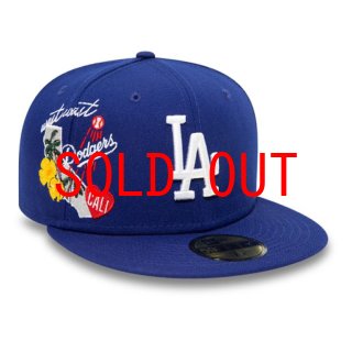 SHELLTER ONLINE SHOPはNew Era(ニューエラ)正規取扱 / New Era(ニューエラ)の59Fifty Los  Angeles Dodgers Cap Dark Royal Blue White ロサンゼルス ドジャース US 全面 刺繍 ヤシの木 デザイン  キャップ 帽子 MLB 公式 Official 海外限定公式通販サイト / New Era ...