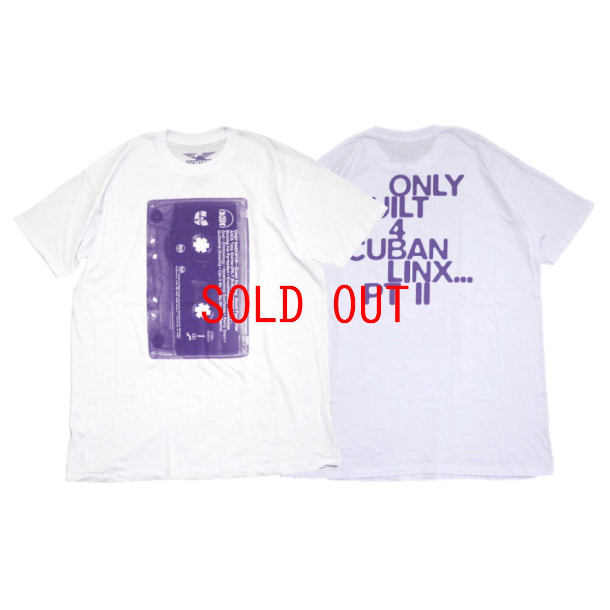 画像1: Raekwon S/S The Cassette "Only Built 4 Cuban Linx" Official Rap Tee WU-Tang Clan ウータン クラン レイクウォン 半袖 Tシャツ (1)