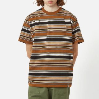 人気カラーの ☆新品/carhartt ONLINE WIP/TRADEハーフZIPストライプ