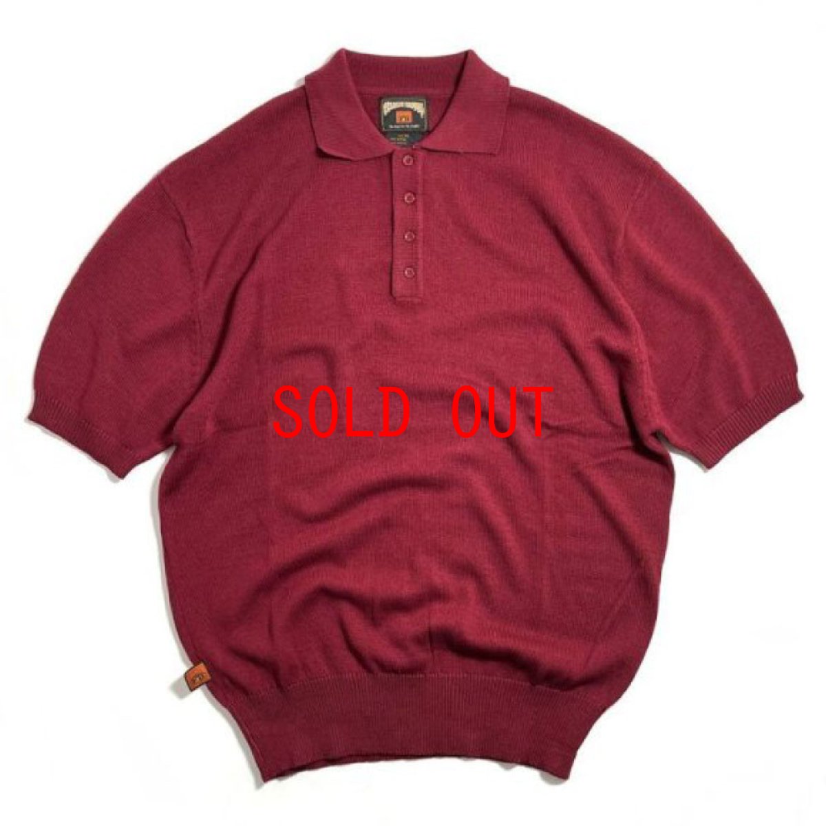 画像1: Charlie Brown S/S Knit Solid Polo Shirts チャーリー ブラウン ニット ポロ シャツ (1)