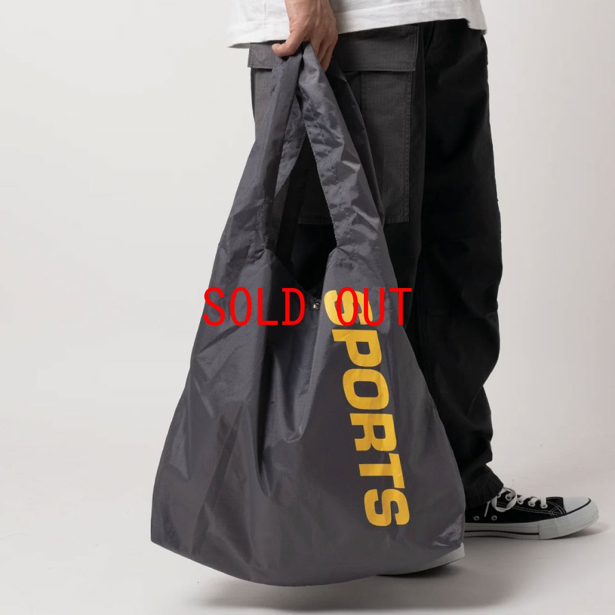 画像1: IB Sports Shopping Bag リップストップ ショルダー ストラップ ショッピング バッグ (1)