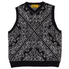 画像2: HANK-V Knit Paisley Bandana Vest ペイズリー バンダナ ニット ベスト (2)