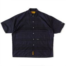 画像2: GIGASHEER S/S Mesh Check Shirt NVY 半袖 シアー チェック シャツ (2)