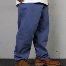 画像8: Washed Baggy Jeans NVY ウォッシュド カラー バギー ジーンズ デニム パンツ (8)