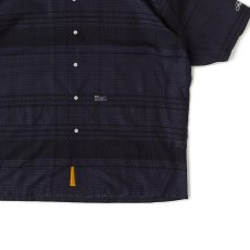 画像8: GIGASHEER S/S Mesh Check Shirt NVY 半袖 シアー チェック シャツ (8)