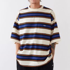 画像1: GRANDA S/S Border Tee WHT 半袖 ヘヴーウェイト Tシャツ (1)