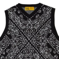 画像5: HANK-V Knit Paisley Bandana Vest ペイズリー バンダナ ニット ベスト (5)