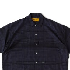 画像9: GIGASHEER S/S Mesh Check Shirt NVY 半袖 シアー チェック シャツ (9)