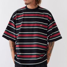 画像1: GRANDA S/S Border Tee BLK 半袖 ヘヴーウェイト Tシャツ (1)