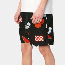 画像8: Slater Isis Maria Dinner AOP Swim Trunks BLK 水陸両用 スイム トランクス ショーツ パンツ (8)