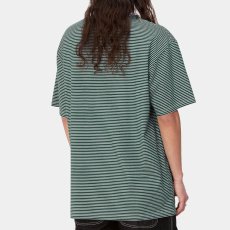 画像2: Fairley S/S Stripe Tee Chervil Border ボーダー 半袖 Tシャツ (2)