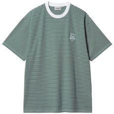 画像3: Fairley S/S Stripe Tee Chervil Border ボーダー 半袖 Tシャツ (3)