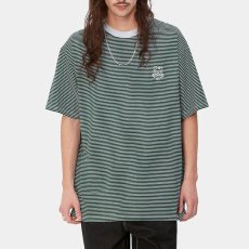 画像1: Fairley S/S Stripe Tee Chervil Border ボーダー 半袖 Tシャツ (1)