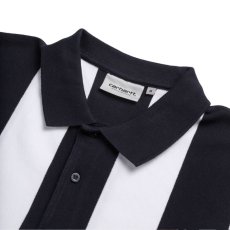 画像7: Hinton Stripe Polo S/S Shirt Navy 半袖 ストライプ ポロ シャツ (7)