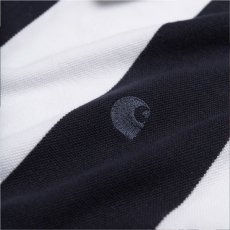 画像8: Hinton Stripe Polo S/S Shirt Navy 半袖 ストライプ ポロ シャツ (8)