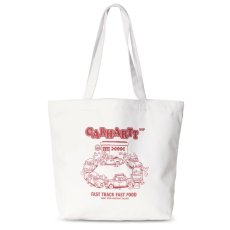 画像2: Canvas Graphic Tote Bag Fast Food Print キャンバス グラフィック ファストフィード トート バッグ (2)