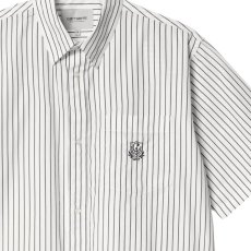 画像3: Linus Stripe S/S Shirt 半袖 ルーズフィット ストライプ シャツ (3)