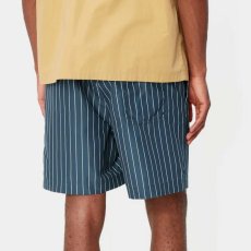 画像2: Slater Pinstripe Swim Trunks NVY 水陸両用 ストライプ スイム トランクス ショーツ パンツ (2)