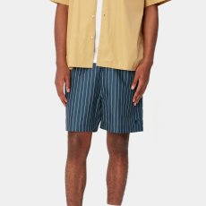 画像10: Slater Pinstripe Swim Trunks NVY 水陸両用 ストライプ スイム トランクス ショーツ パンツ (10)