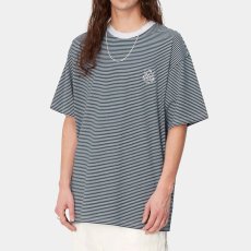 画像1: Fairley S/S Stripe Tee Naval Border ボーダー 半袖 Tシャツ (1)