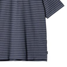 画像6: Cason S/S Stripe Polo Shirt BLU ボーダー 半袖 ポロ シャツ (6)