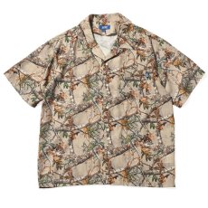 画像2: Patterned Open Collar S/S Real Tree Camo Shirt カモ 迷彩 半袖 開襟 シャツ (2)