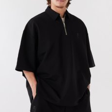 画像4: × Starter Black Label S/S Half Zip Polo Shirts スターター ハーフ ジップ 半袖 ポロ シャツ (4)