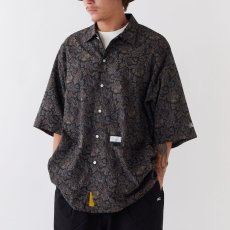 画像1: GIGANICAL S/S All Over Waffle Shirts 総柄 半袖 シャツ (1)