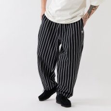 画像1: × Redkap OVERKAP Wide Chino Stripe Pants Black レッドキャップ ワイド チノ ストライプ パンツ (1)