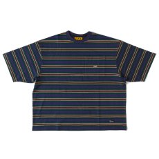 画像2: GIGANDA S/S Tee Navy 半袖 ボーダー Tシャツ (2)