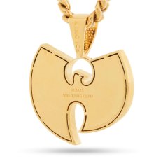 画像2: x WuTang Clan Logo Necklace ウータンクラン コラボ ロゴ チェーン ネックレス ゴールド (2)