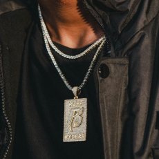 画像4: × Ruff Ryders Dog Tag Logo Necklace ラフ ライダーズ コラボ ドッグタグ ロゴ チェーン ネックレス ゴールド (4)