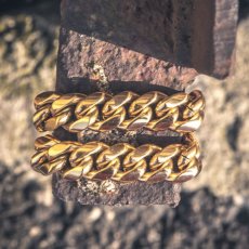 画像8: Miami Cuban Link Gold Bracelet 12mm ブレスレット ゴールド (8)