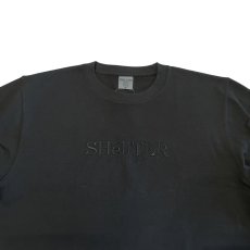 画像4: EMB Logo S/S Tee BLK 同色 刺繍 ロゴ 半袖 Tシャツ (4)