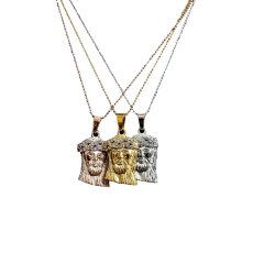 画像2: O.G Mini Jesus Chain Necklace ミニ ジーザス チェーン ネックレス (2)