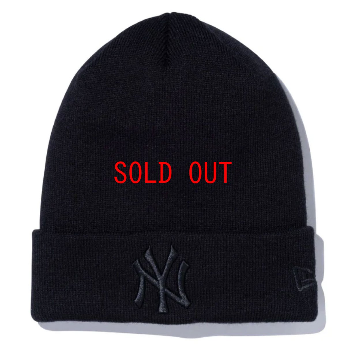 画像1: New York Yankees MLB Team Logo  Knit Cap ベーシック カフ ニット ニューヨーク ヤンキース キャップ 帽子 (1)