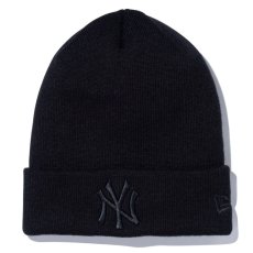 画像1: New York Yankees MLB Team Logo  Knit Cap ベーシック カフ ニット ニューヨーク ヤンキース キャップ 帽子 (1)