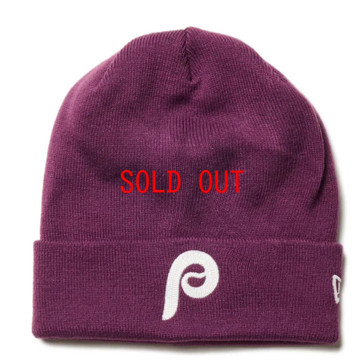 画像1: Philadelphia Phillies MLB Team Logo Knit Cap ベーシック カフ ニット フィラデルフィア フィリーズ キャップ 帽子 (1)