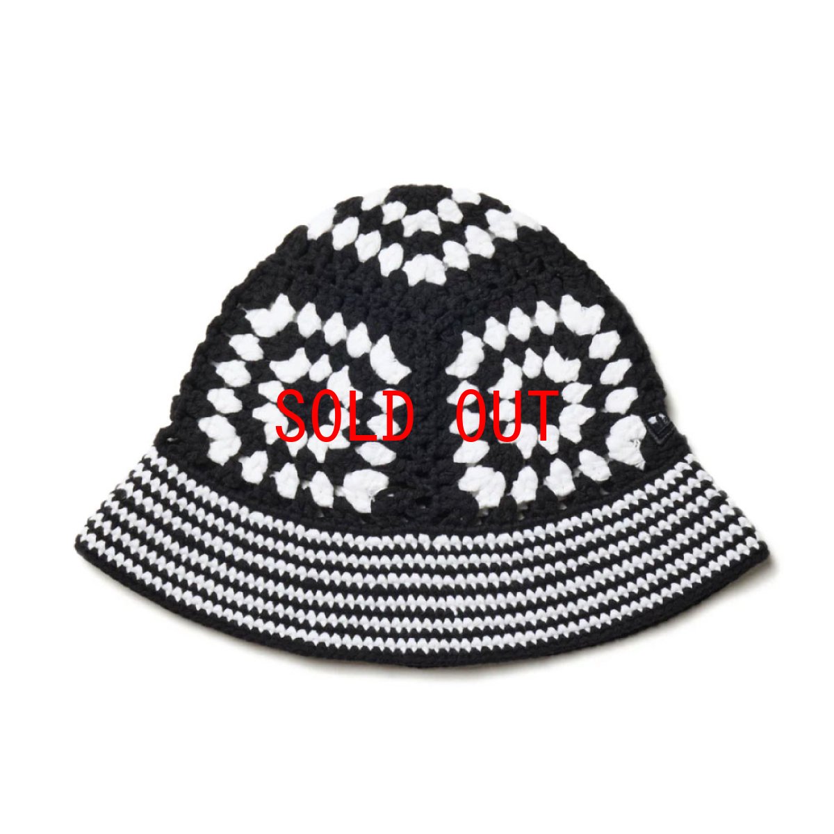 画像1: Croche Bucket Knit Hat クロシェ ニット バケット ハット キャップ 帽子 (1)