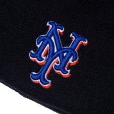 画像3: New York Mets MLB Team Logo  Knit Cap ベーシック カフ ニット ニューヨーク メッツ ニット キャップ 帽子 (3)