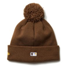 画像2: San Diego Padres MLB Team Logo PomPom Knit Cap ポンポン ニット リブ サンディエゴ パドレス キャップ 帽子 (2)