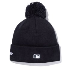 画像2: New York Yankees MLB Team Logo PomPom Knit Cap ポンポン ニット リブ ニューヨーク ヤンキース キャップ 帽子 (2)