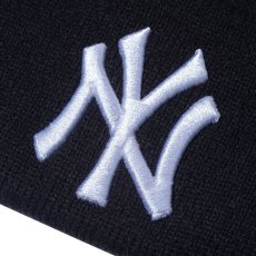 画像3: New York Yankees MLB Team Logo PomPom Knit Cap ポンポン ニット リブ ニューヨーク ヤンキース キャップ 帽子 (3)